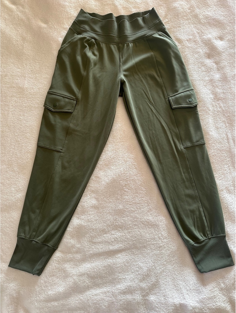 Athleta Venice High Rise Cargo Jogger Moss Green Size Small